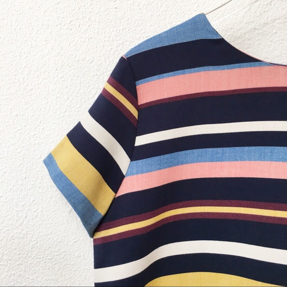 Halogen Striped Ruffle Top - Picture 2 of 6